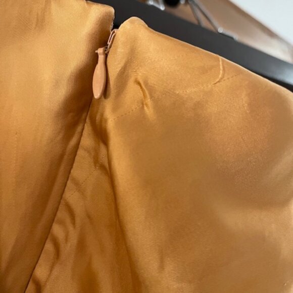 Aritzia Wilfred Only Slip Midi Skirt (Molten Camel) Size 4 Small - Picture 4 of 5